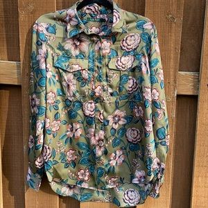 Ralph Lauren patterned blouse Large